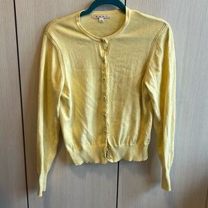 Cabi spring sweater with lace detail